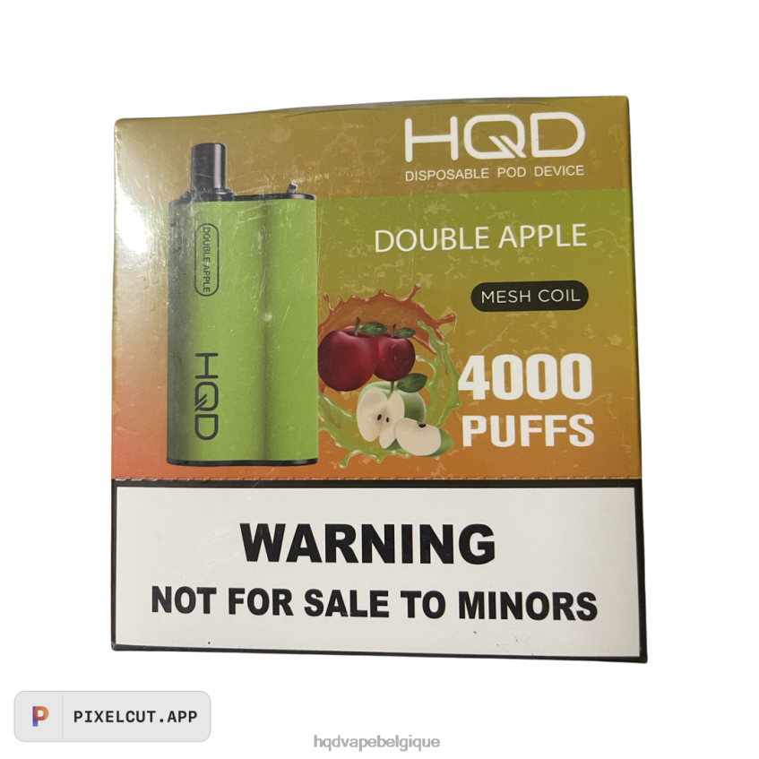 HQD BOX 4000 bouffées 4N6NN103 HPD vape avis double pomme