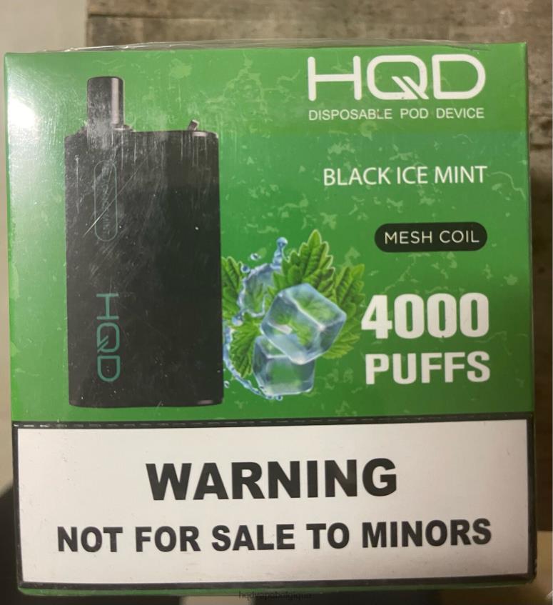 HQD BOX 4000 bouffées 4N6NN108 HPD prix menthe glacée noire