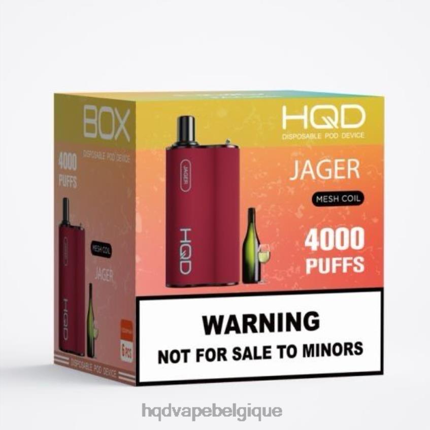 HQD BOX 4000 bouffées 4N6NN113 HPD vape avis jäger