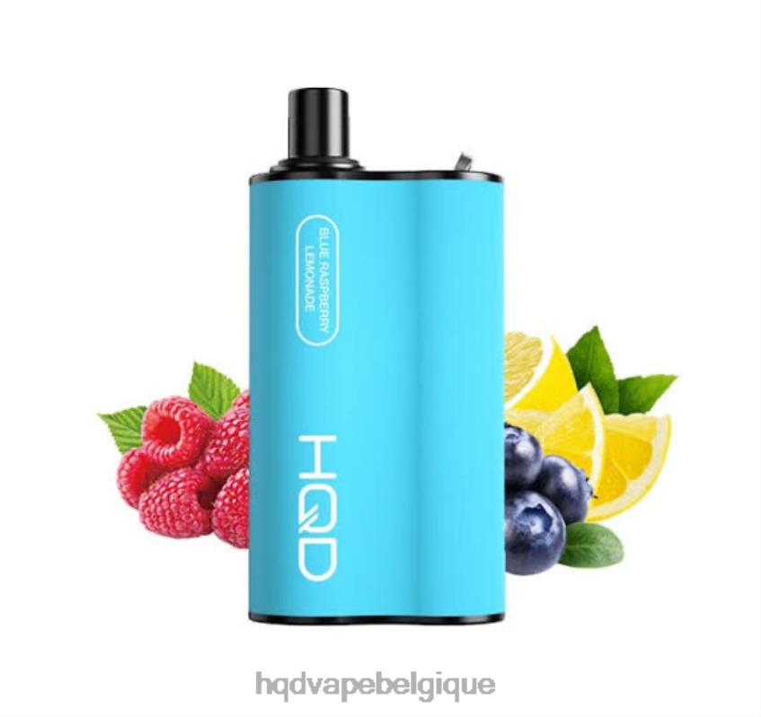 HQD BOX 4000 bouffées 4N6NN92 HPD vape belgium limonade à la framboise bleue