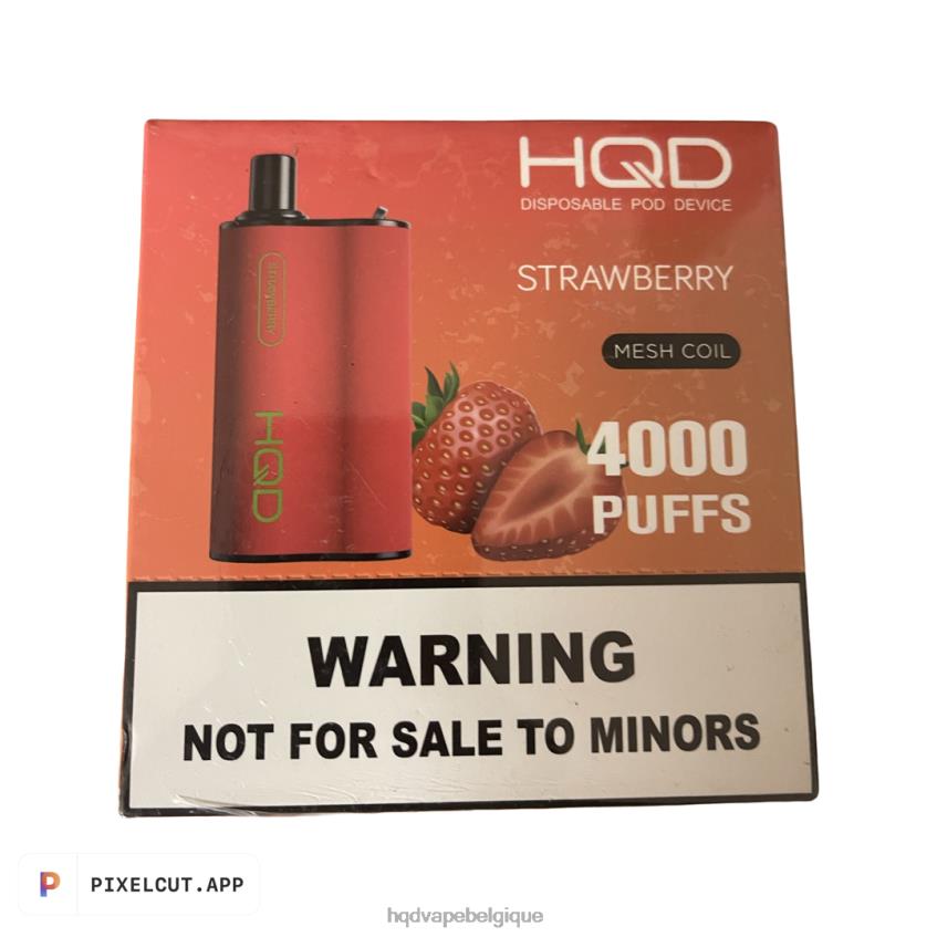 HQD BOX 4000 bouffées 4N6NN94 HPD puff fraise