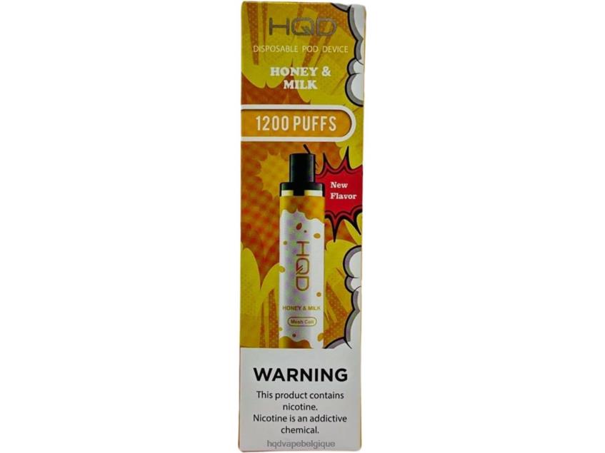 HQD CUVIE PLUS jetable 4N6NN173 HPD vape avis du miel et du lait