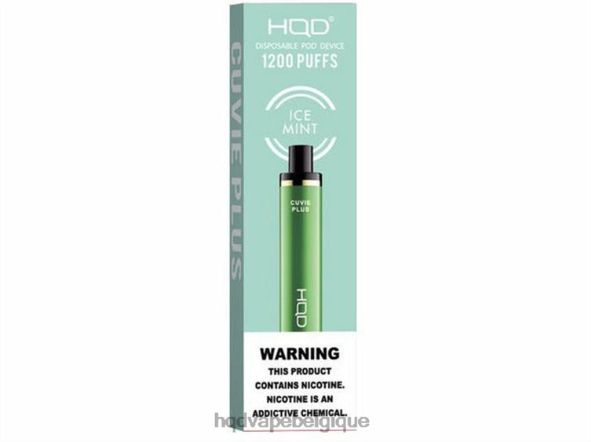 HQD CUVIE PLUS vape jetable 4N6NN202 HPD vape belgium menthe glacée