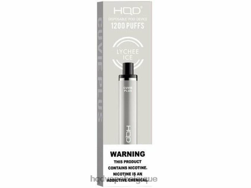 HQD CUVIE PLUS vape jetable 4N6NN213 HPD vape avis glace au litchi