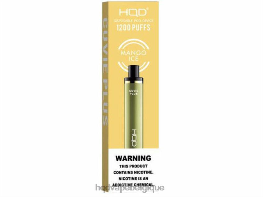 HQD CUVIE PLUS vape jetable 4N6NN216 best HPD flavors glace à la mangue