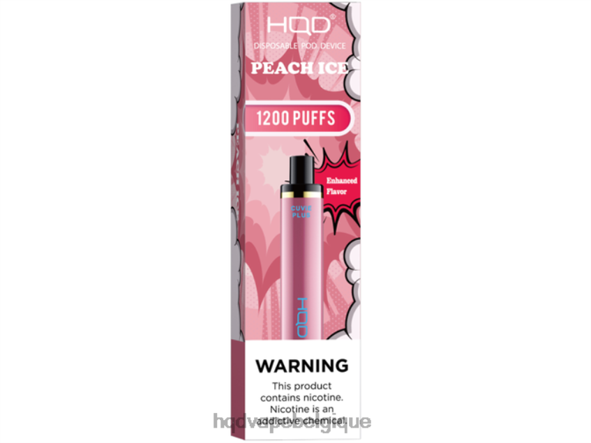 HQD CUVIE PLUS vape jetable 4N6NN230 HPD e cigarette glace à la pêche