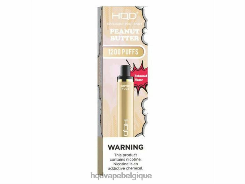 HQD CUVIE PLUS vape jetable 4N6NN231 HPD vape belgique beurre d\'arachide