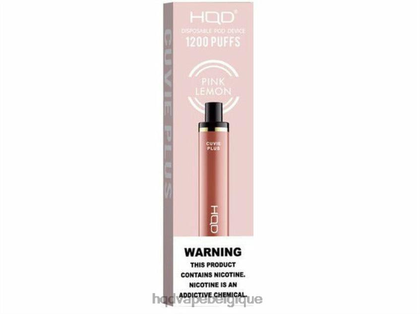 HQD CUVIE PLUS vape jetable 4N6NN237 HPD flavors vape citron rose