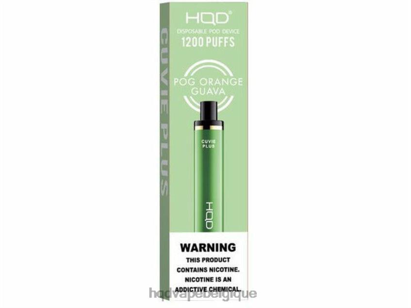 HQD CUVIE PLUS vape jetable 4N6NN238 HPD prix goyave orange pog