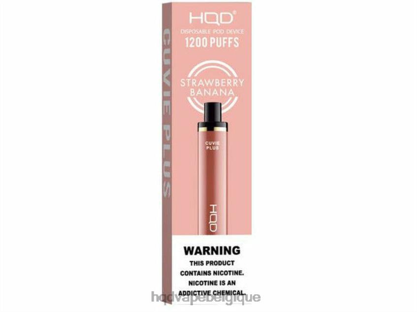 HQD CUVIE PLUS vape jetable 4N6NN256 best HPD flavors fraise banane