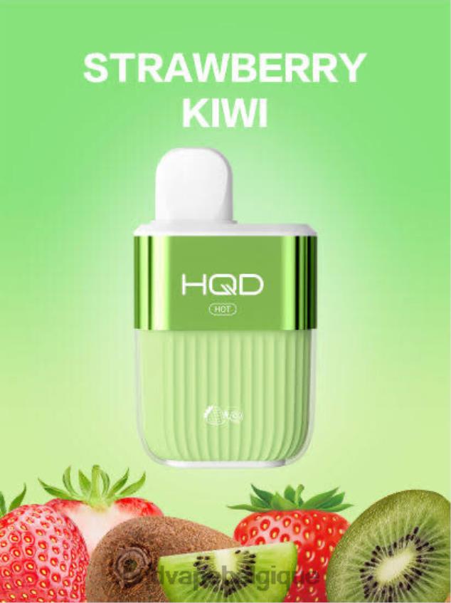 HQD HOT 5000 bouffées 4N6NN63 HPD vape avis fraise-kiwi