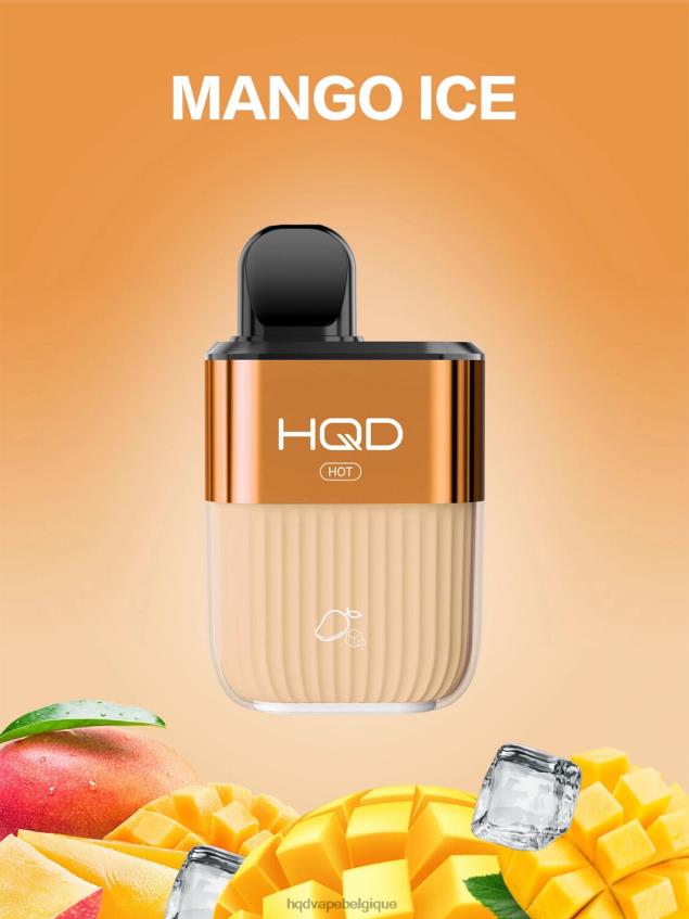 HQD HOT 5000 bouffées 4N6NN64 HPD puff glace à la mangue