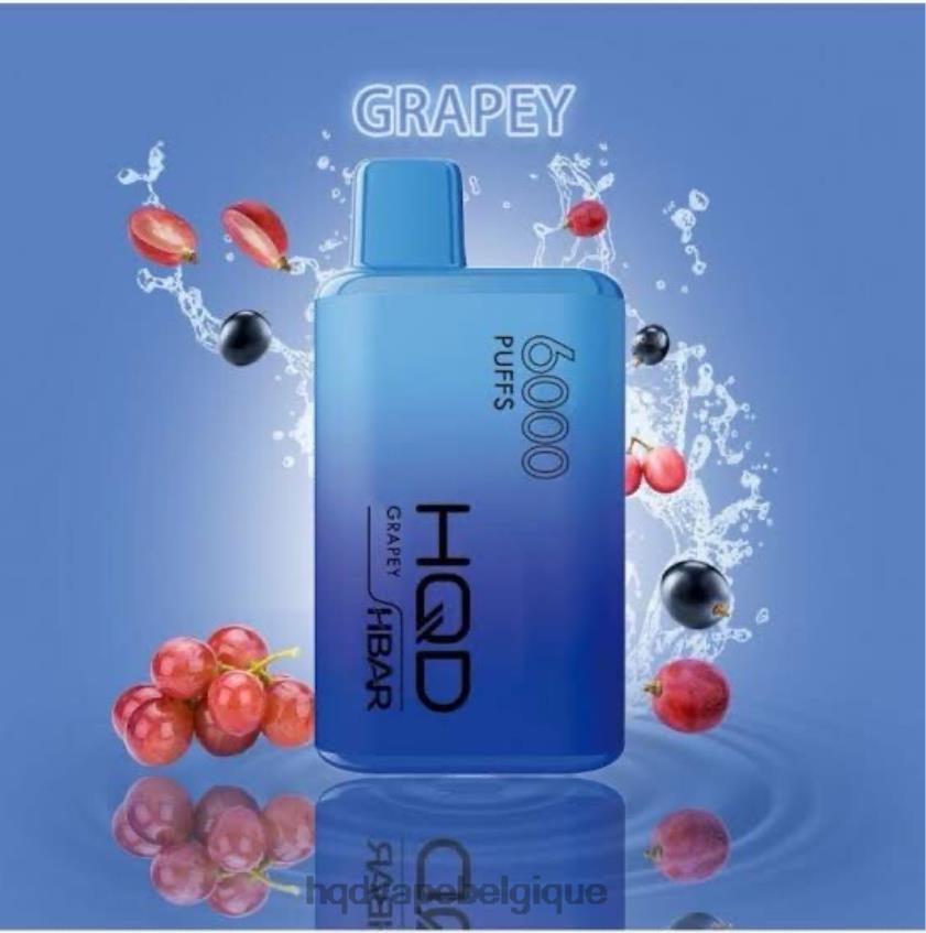 HQD HBAR 6000 bouffées 4N6NN42 HPD vape belgium raisin