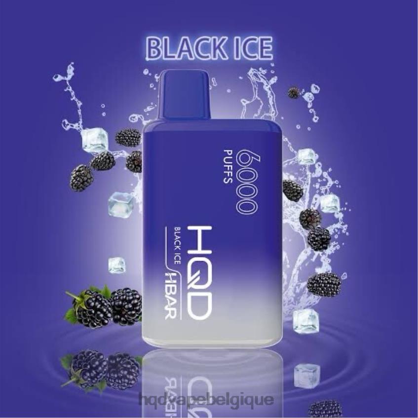 HQD HBAR 6000 bouffées 4N6NN44 HPD puff glace noir