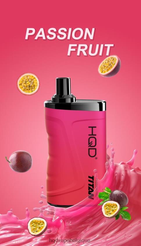 HQD TITAN 7000 bouffées 4N6NN1 HPD vape belgique fruit de la passion